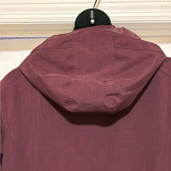 Kirklands Hooded Trench Coat in Burgundy - Picture 8 of 13